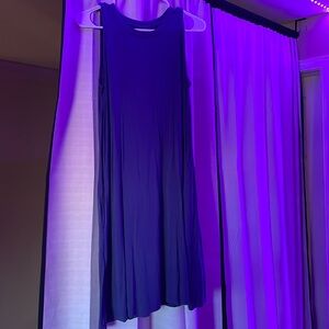 time and true dark grey athletic dress